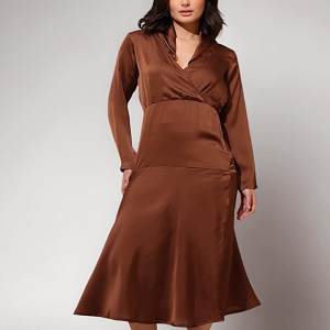 Silk-blend Midi Dress